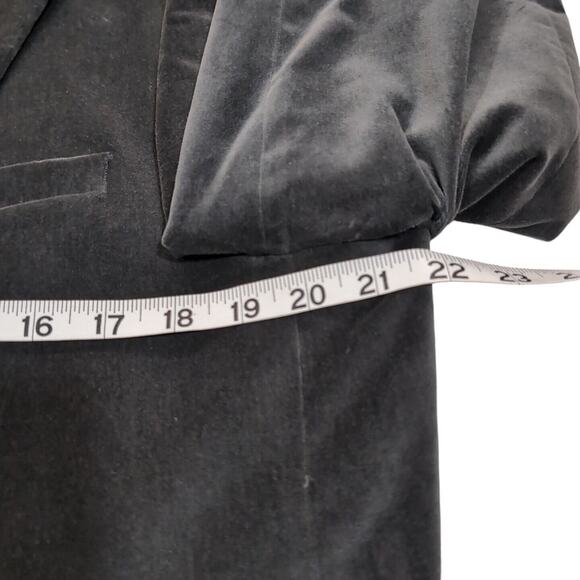 Arturo Calle Velvet Sport Coat Men's Size 42L 42 Long Gray Blazer Jacket FLAWS - Picture 13 of 16